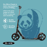 Micro Scooters Classic Foldable scooter black - British product