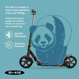 Micro Scooters Classic Foldable scooter black - British product