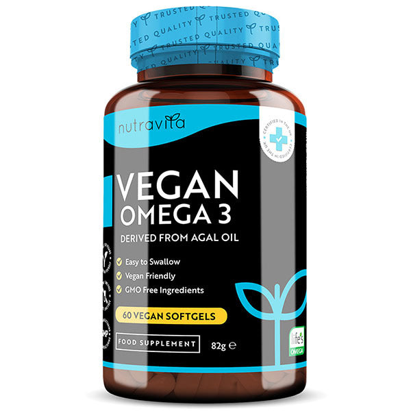 Nutravita Vegan Omega 3 600mg DHA & 300mg EPA - 60 Softgels GOODS Superdrug   