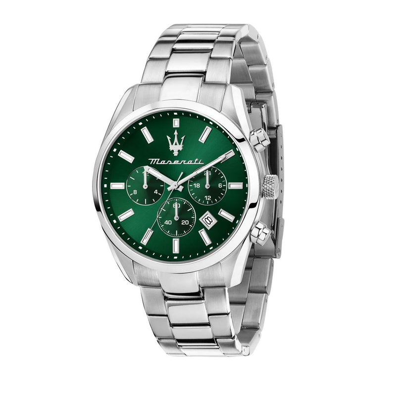 Maserati watch green dial stainless steel 43mm - British product