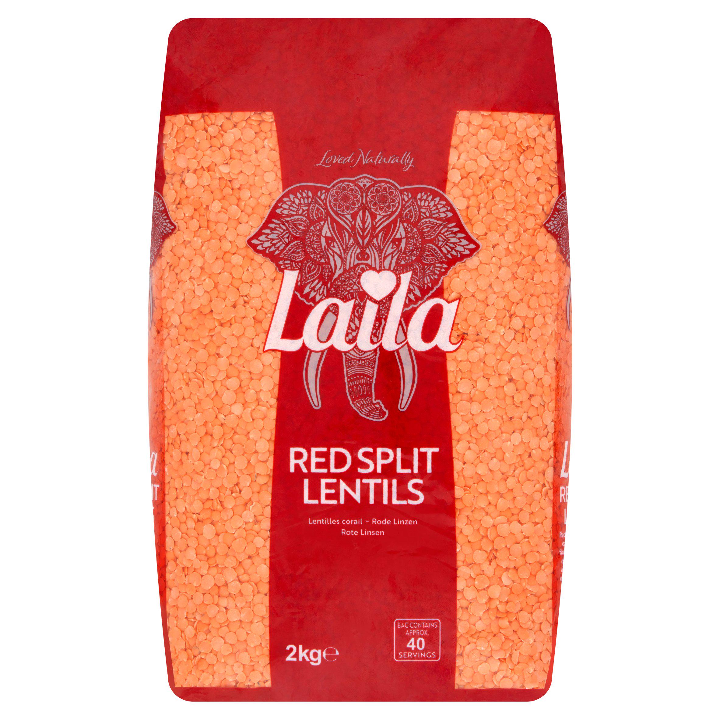 Laila Red Split Lentils 2kg GOODS Sainsburys   