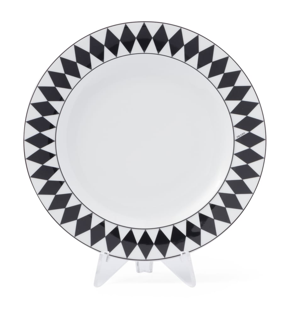 Prada chequerboard dinner plates 25cm, imported from the UK