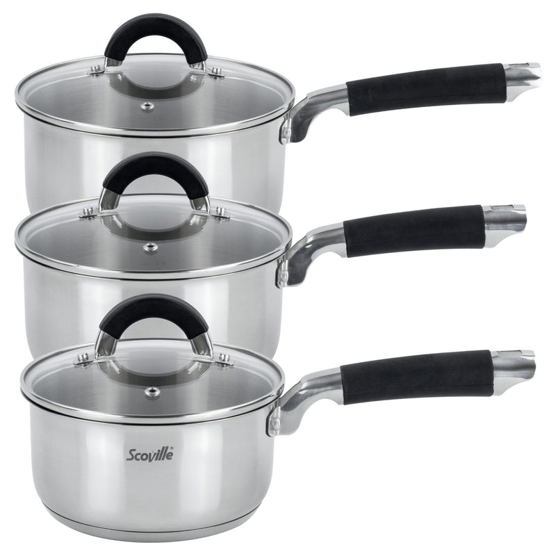 Scoville Steellux 5-piece pan set, UK version