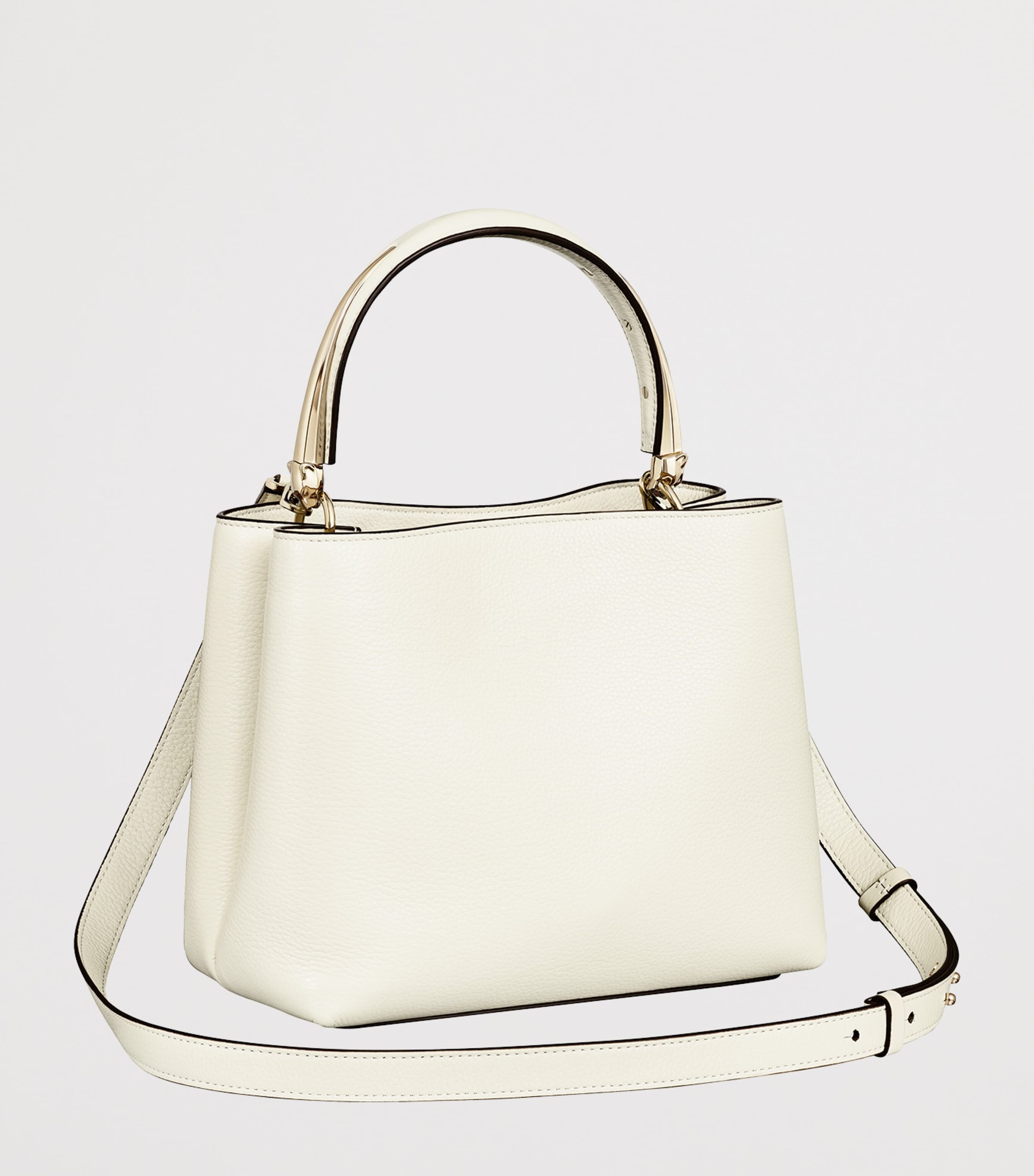 Cartier small leather top-handle bag with panther motif, UK version