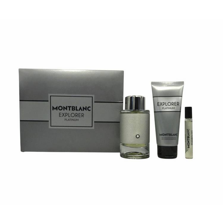Montblanc Explorer Platinum EDP gift set 100ml, UK version