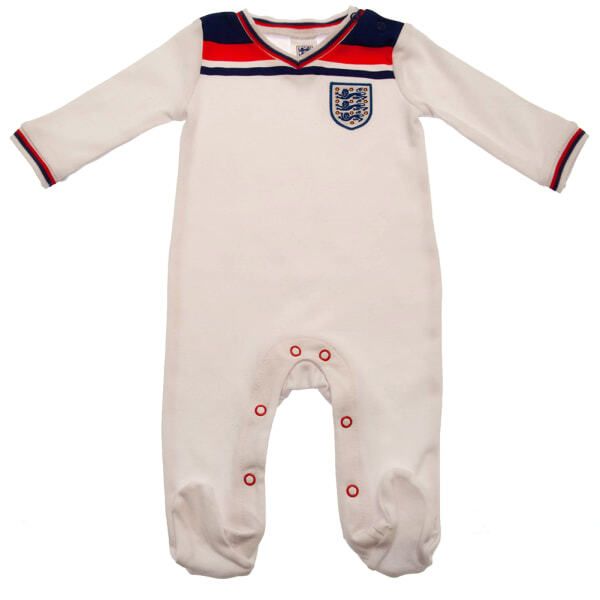 England FA Baby 1982 World Cup Retro Sleepsuit (3-6 Months) GOODS Superdrug   