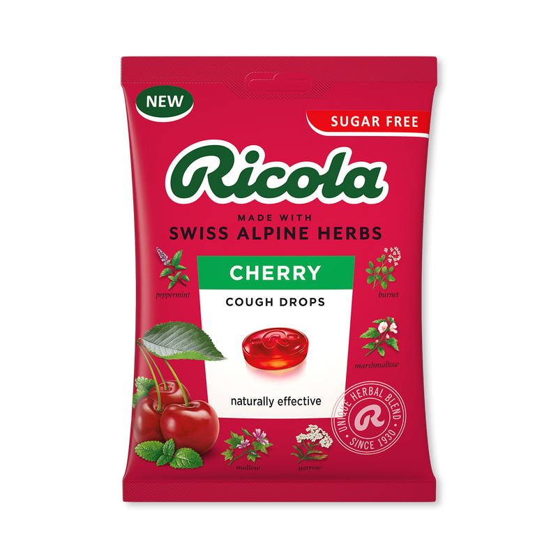 Ricola cough drops cherry flavour 70g (British brand)
