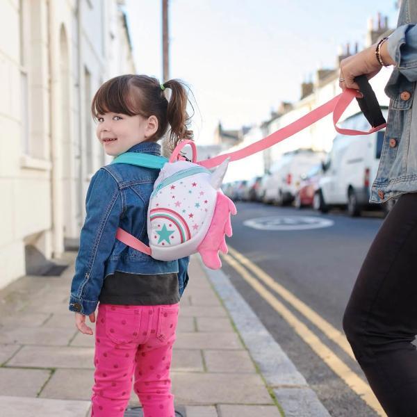 LittleLife unicorn toddler backpack with safety rein, UK version