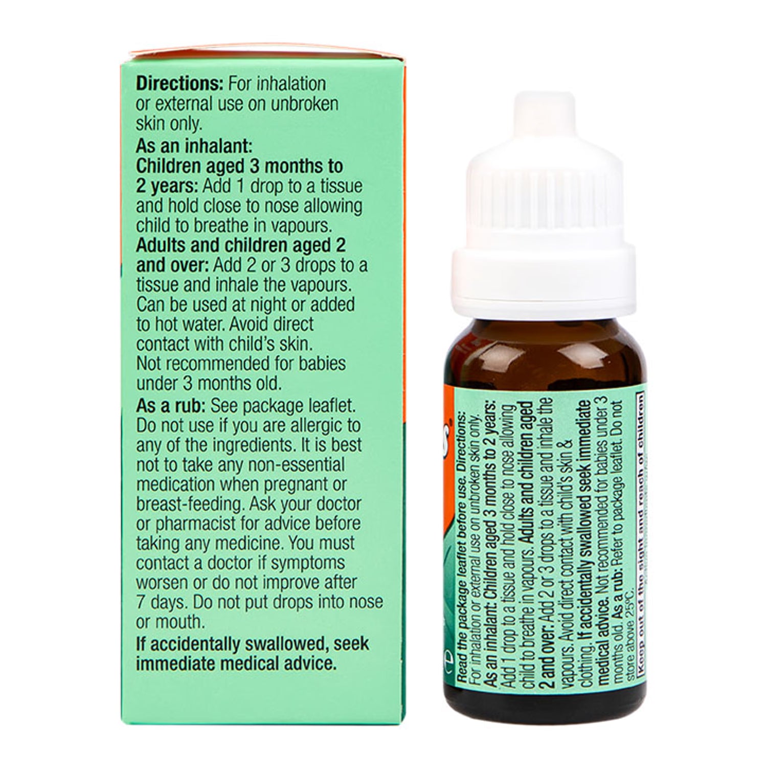 Olbas Pure Plant Oil Inhalant Decongestant 12ml, imported from the UK
