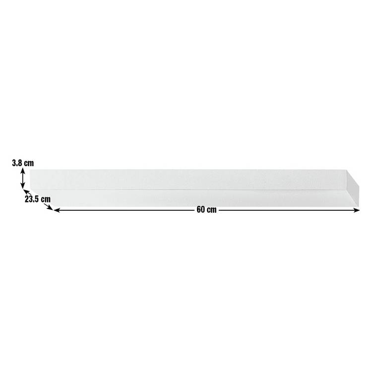 Argos Home floating shelf white gloss 60cm (British brand)