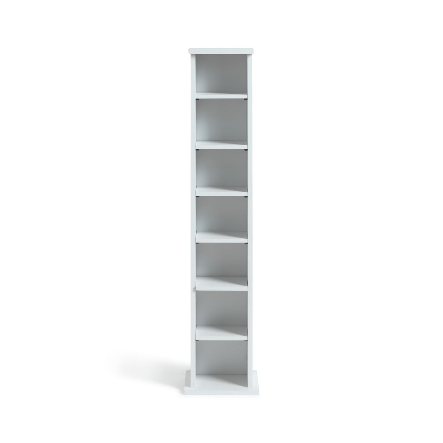 Argos Home media storage tower white wood effect - British product