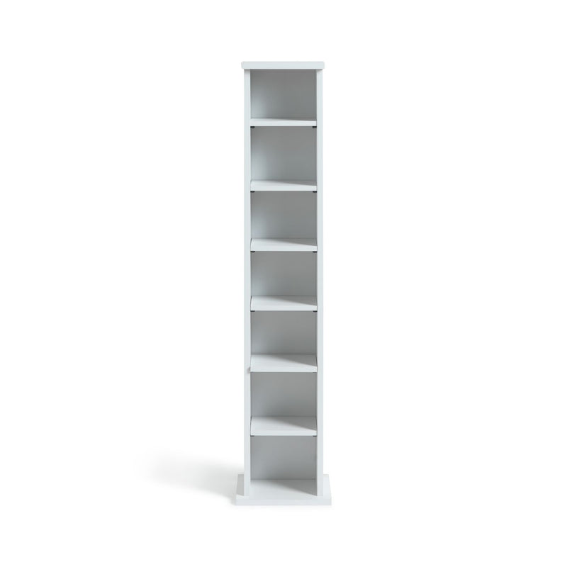 Argos Home media storage tower white wood effect - British product