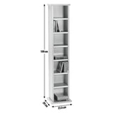 Argos Home media storage tower white wood effect - British product
