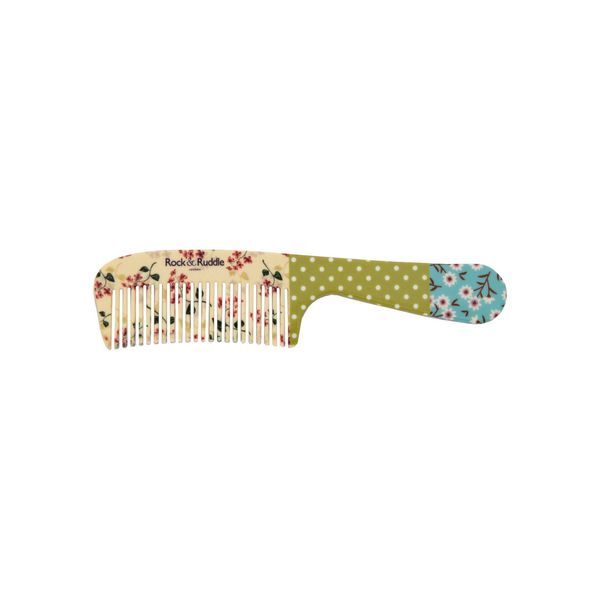 Rock & Ruddle Pink Blossom Handle Comb