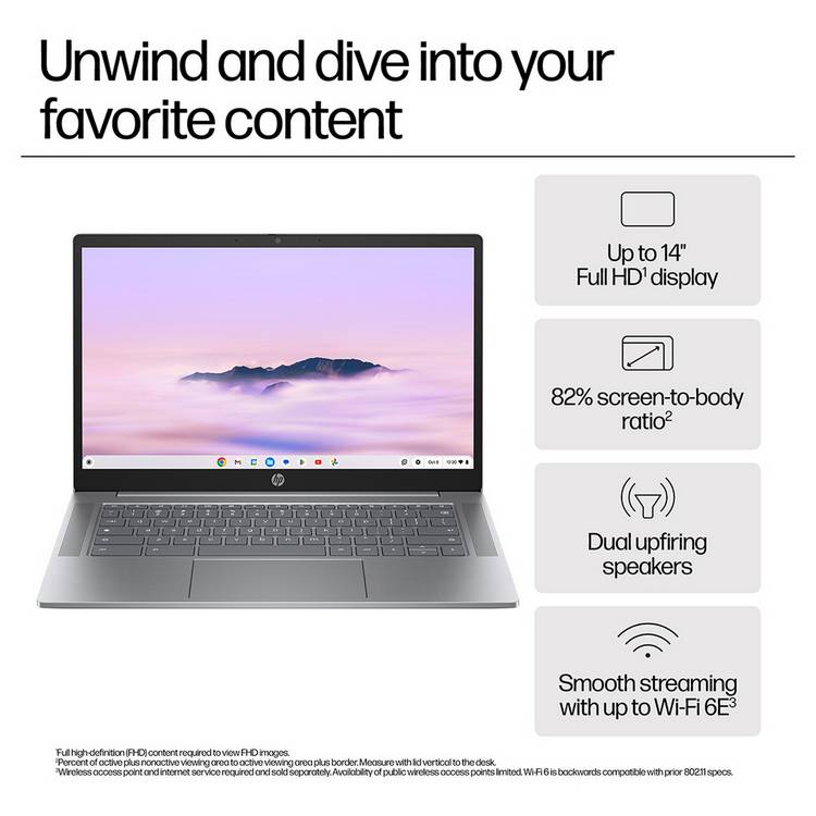HP Chromebook Plus 14-inch, UK version