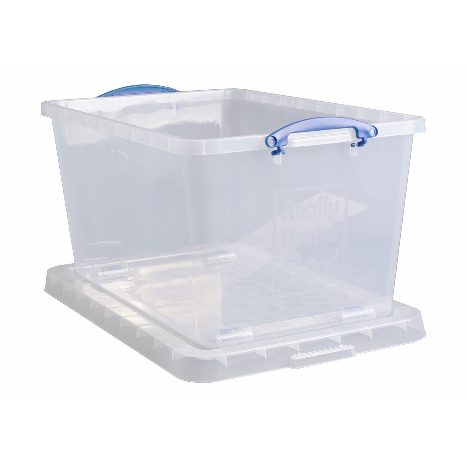 Really Useful plastic storage boxes 83.5L clear, imported from the UK
