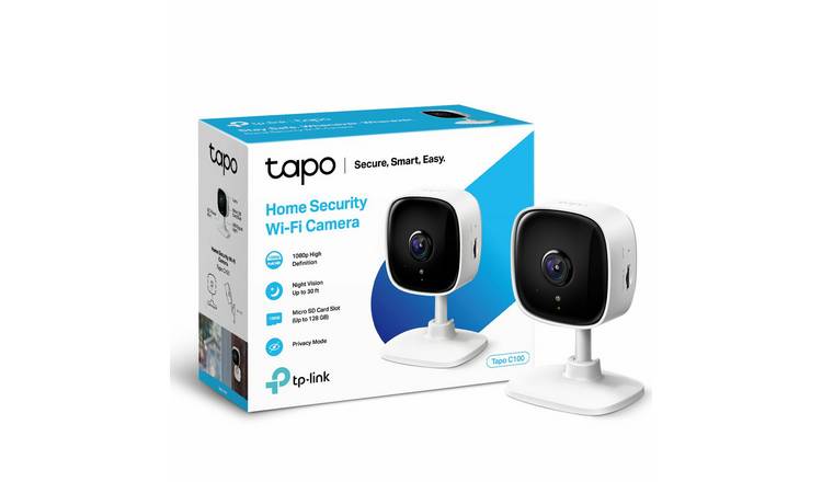 TP-Link Tapo C100 Smart 1080p Wi-Fi Indoor Cam CCTV GOODS Argos