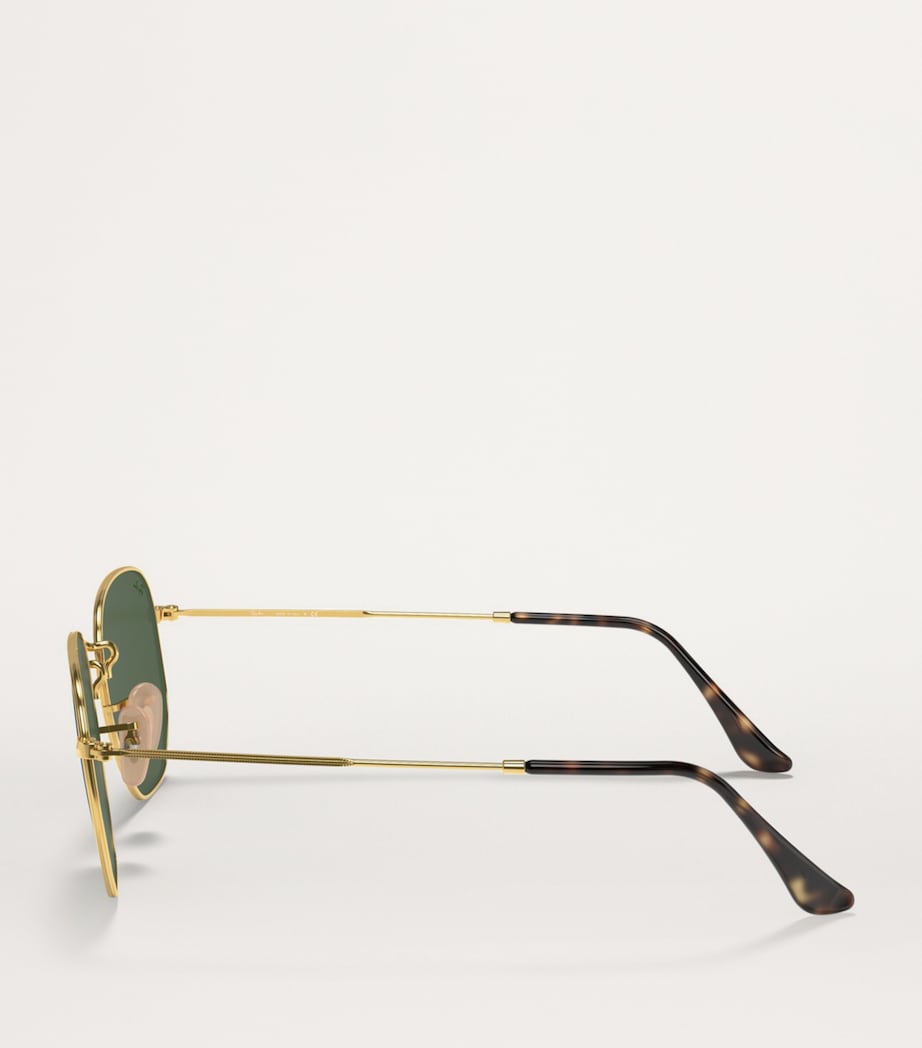 Ray-Ban RB3548N hexagonal metal sunglasses (British brand)