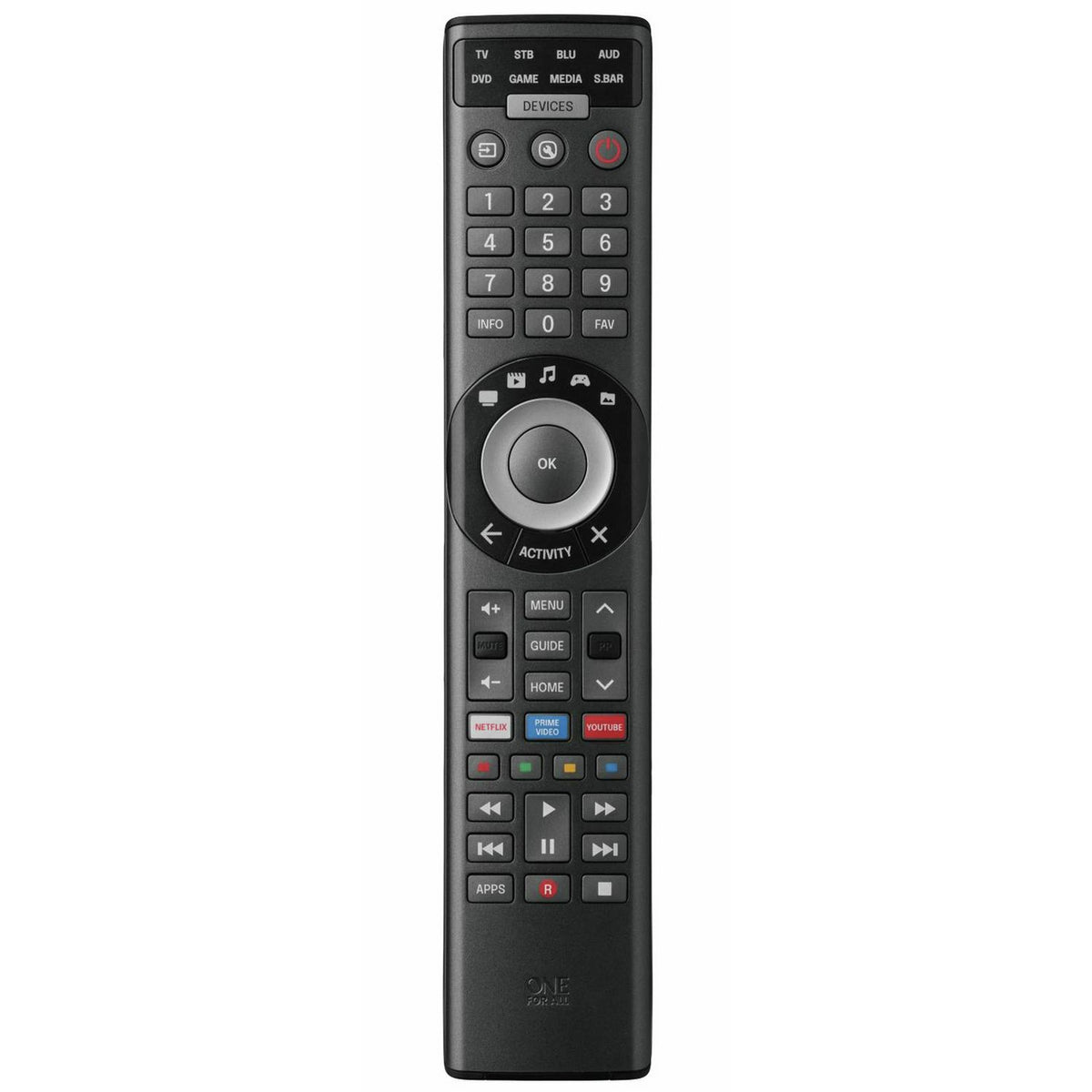 One For All Pro 8 universal smart remote (British brand)