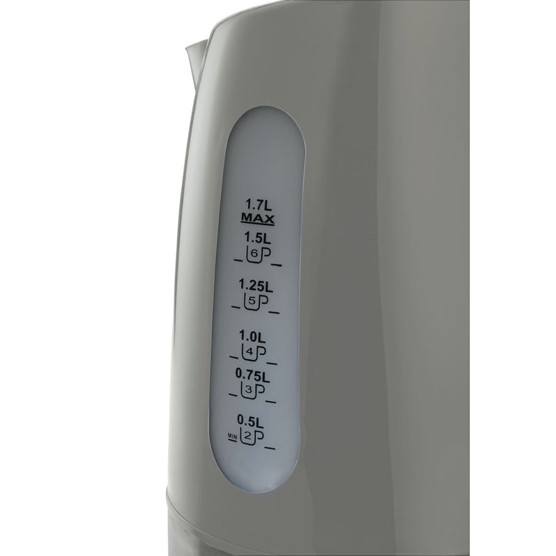 Cookworks plastic illuminated kettle 1.7 litre grey, UK version