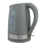 Cookworks plastic illuminated kettle 1.7 litre grey, UK version