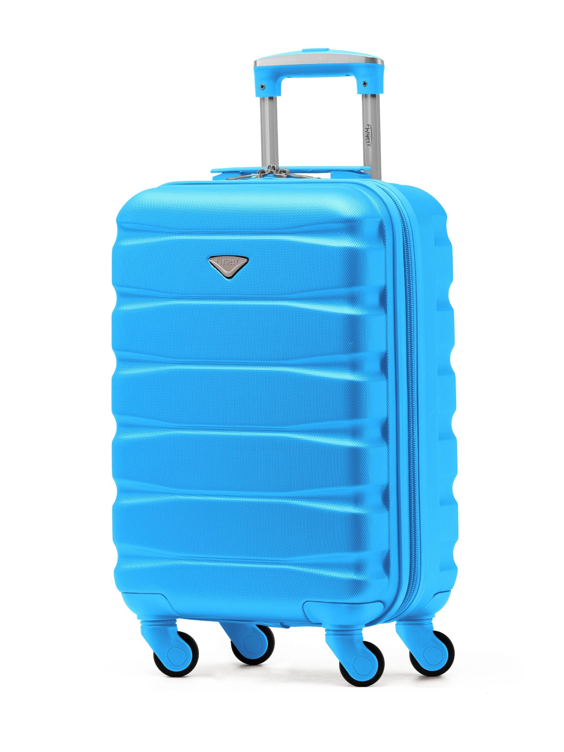Flight Knight Turquoise Hard Shell ABS Easyjet Size Cabin Carry On Case