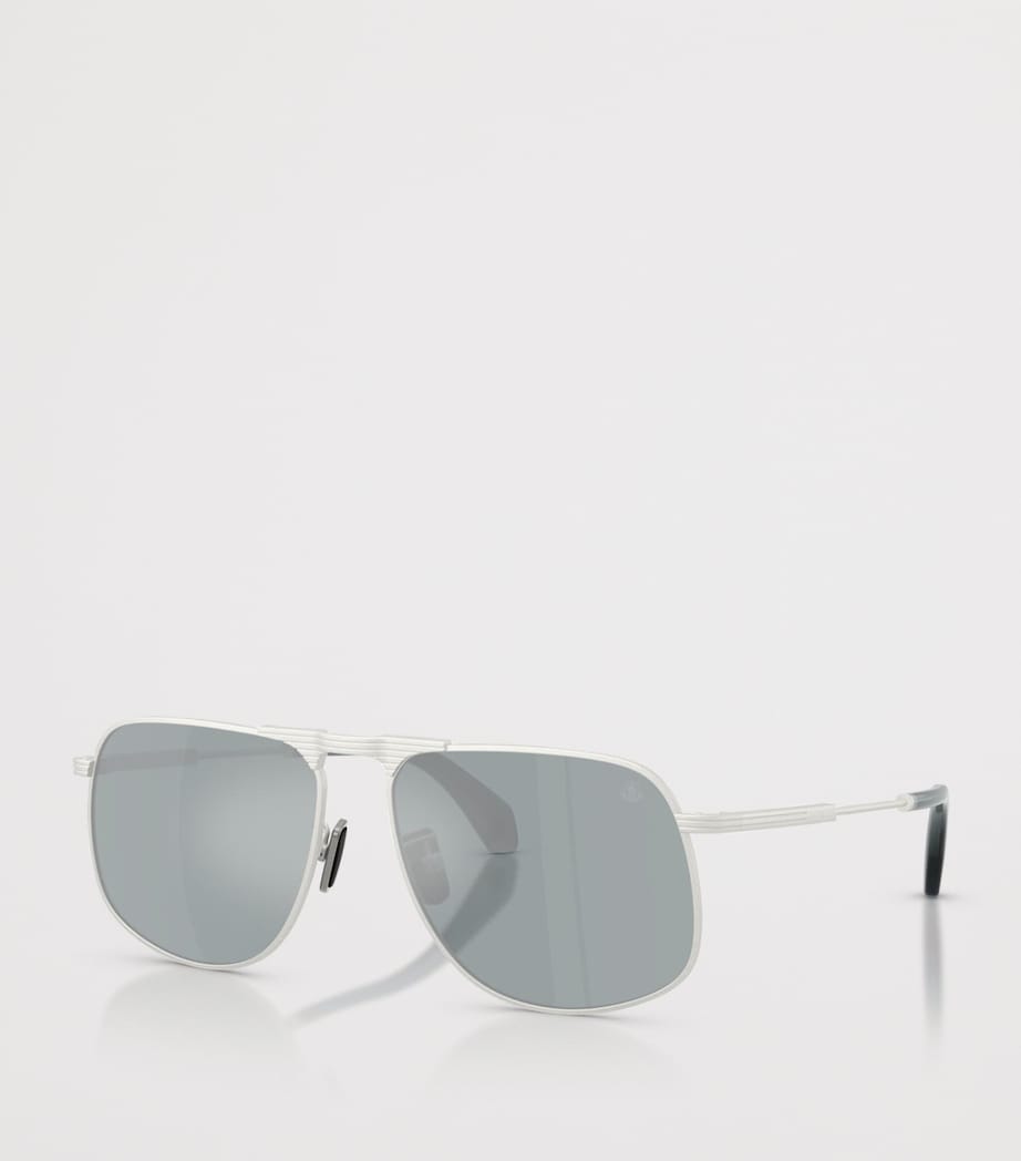 Moncler Vitessa pilot sunglasses metal frame (British brand)