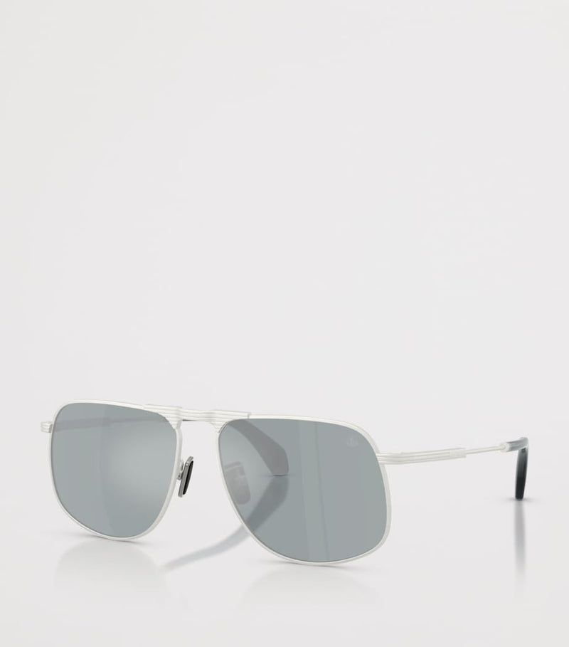 Moncler Vitessa pilot sunglasses metal frame (British brand)