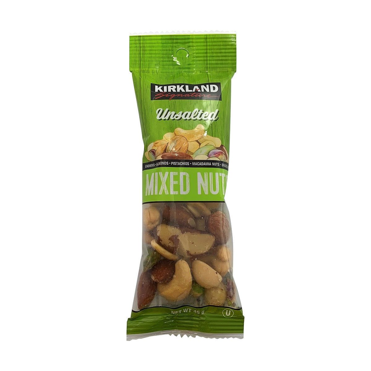 Kirkland Signature Unsalted Mixed Nut Snack Packs, 21 x 45g GOODS Costco UK