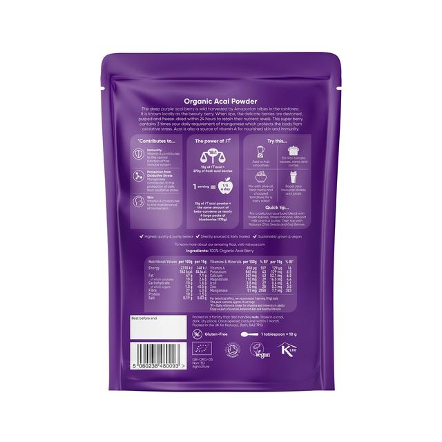 Naturya Organic Acai Powder   125g