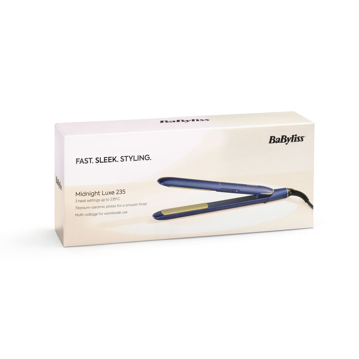 BaByliss Luxe straightener 2516U midnight blue - British product