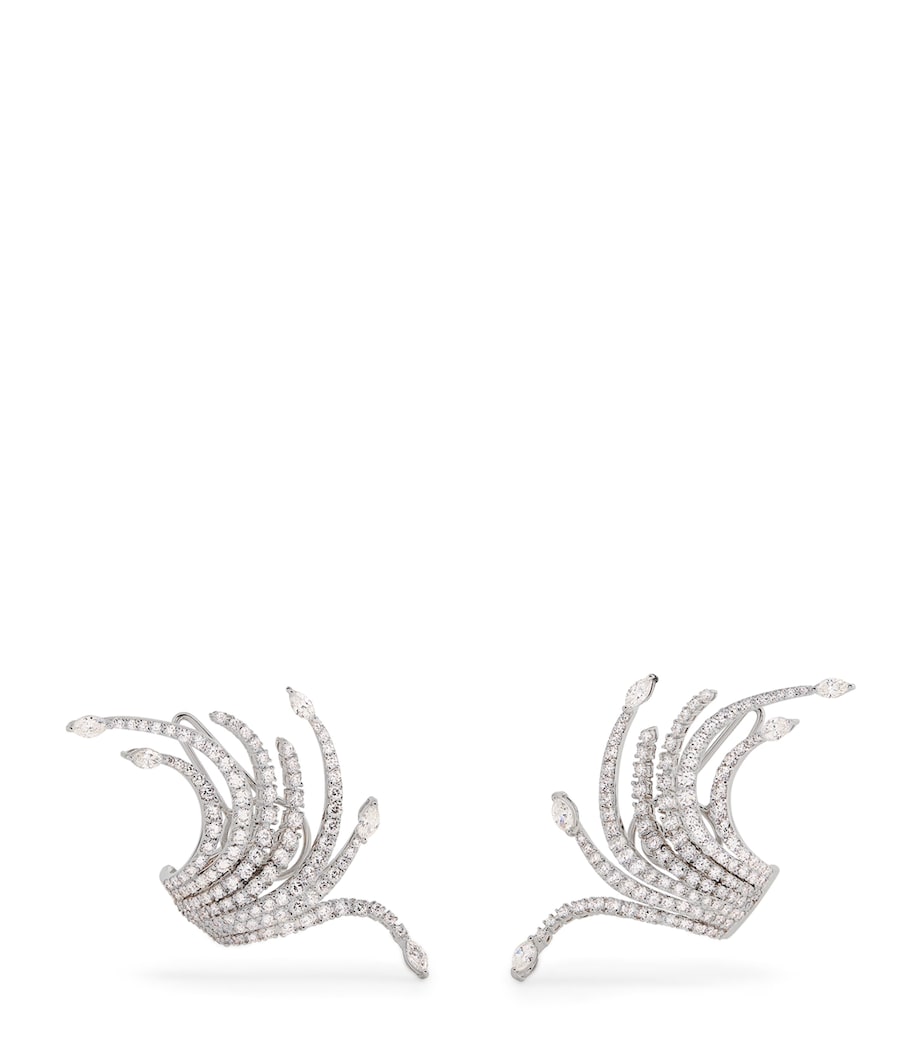 Yeprem Y-Couture white gold diamond earrings (British brand)