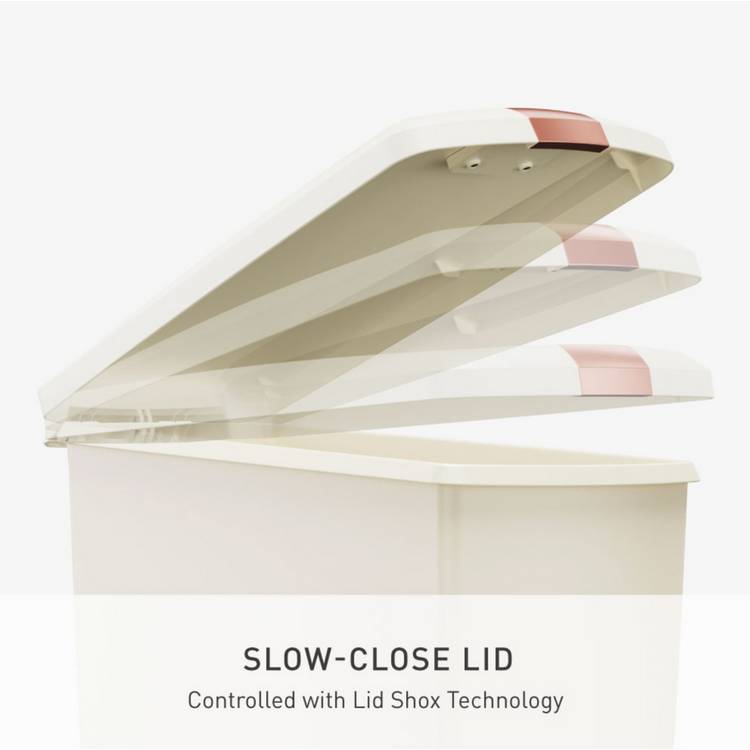 Simplehuman cream pedal bin 40 litre (British brand)