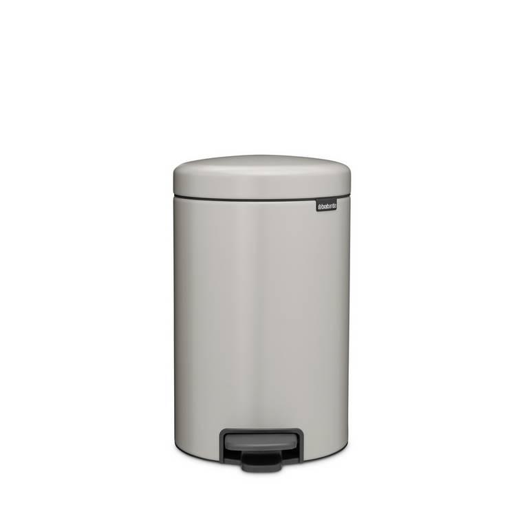 Brabantia NewIcon 12L pedal bin soft grey (British brand)