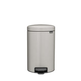 Brabantia NewIcon 12L pedal bin soft grey (British brand)
