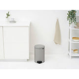 Brabantia NewIcon 12L pedal bin soft grey (British brand)