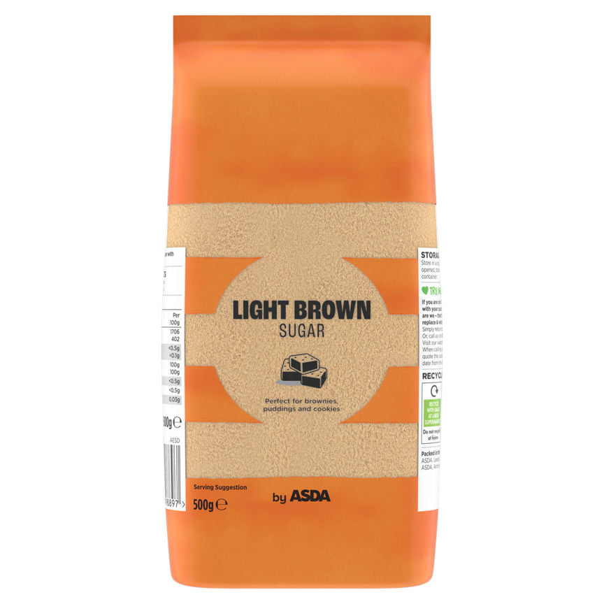 ASDA Light Brown Sugar 500g GOODS ASDA   