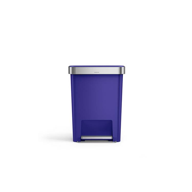 Simplehuman indigo blue pedal bin 45 litre (British brand)