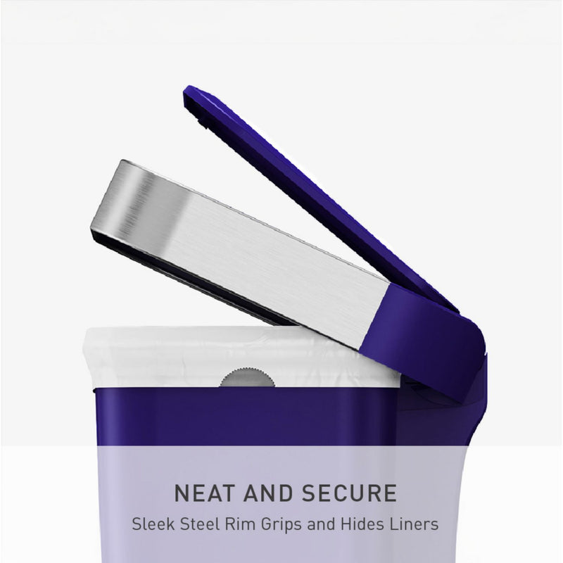 Simplehuman indigo blue pedal bin 45 litre (British brand)