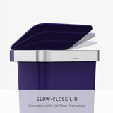 Simplehuman indigo blue pedal bin 45 litre (British brand)