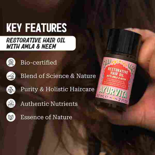 AyurVita Amla and Neem hair oil 60ml - British product