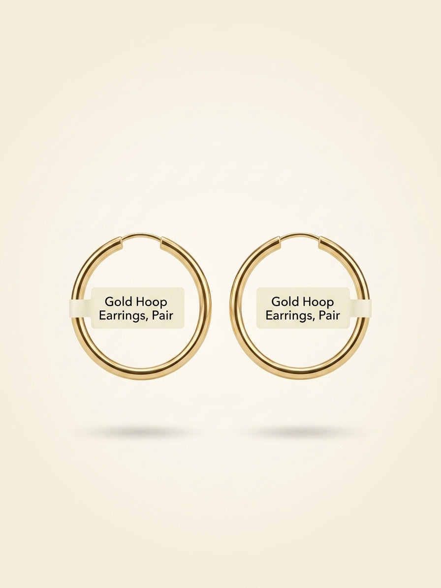 Cartier LOVE 18ct yellow gold hoop earrings, UK version