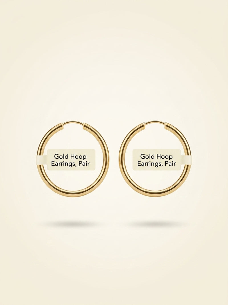 Cartier LOVE 18ct yellow gold hoop earrings, UK version