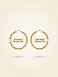 Cartier LOVE 18ct yellow gold hoop earrings, UK version
