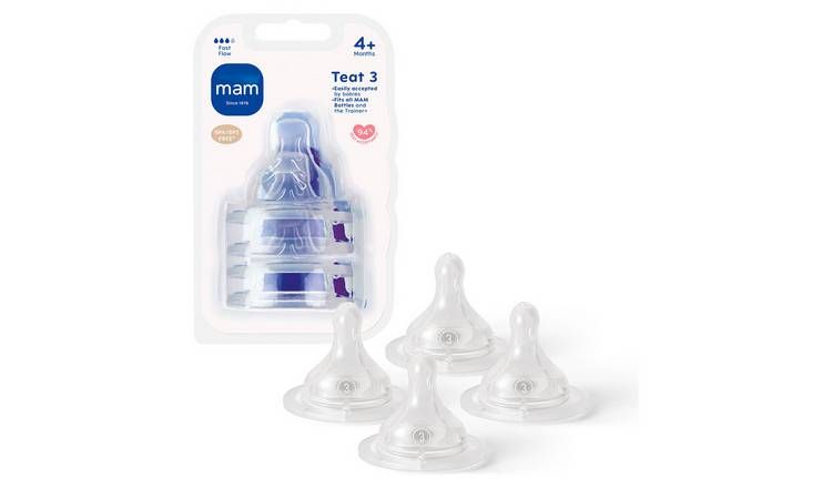 MAM Fast Flow Teats 4pack GOODS Argos