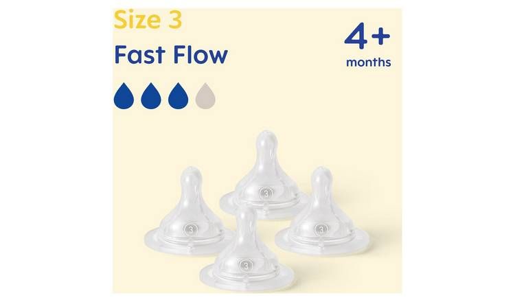 MAM Fast Flow Teats 4pack GOODS Argos