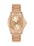 Peers Hardy Tikkers rose gold watch with multicoloured stone dial, imported from the UK