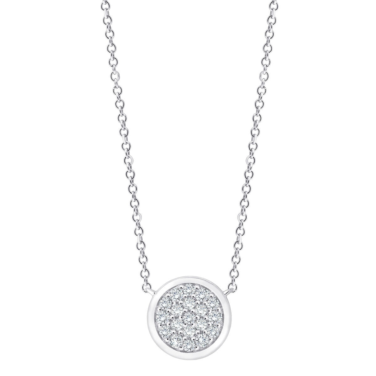 Costco diamond pendant round brilliant cut 0.25ctw, imported from the UK