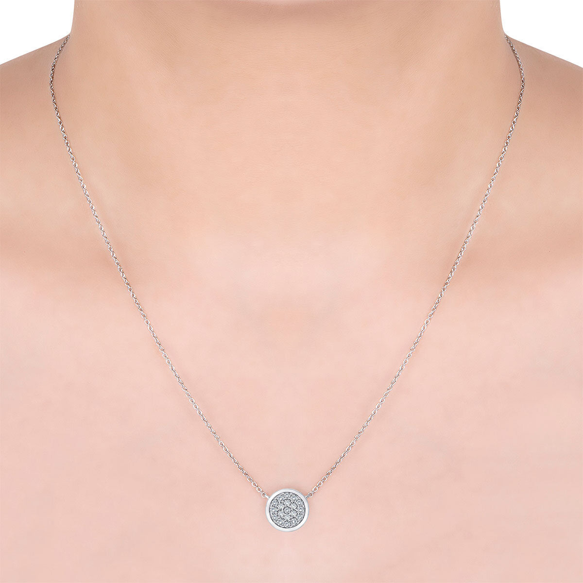 Costco diamond pendant round brilliant cut 0.25ctw, imported from the UK