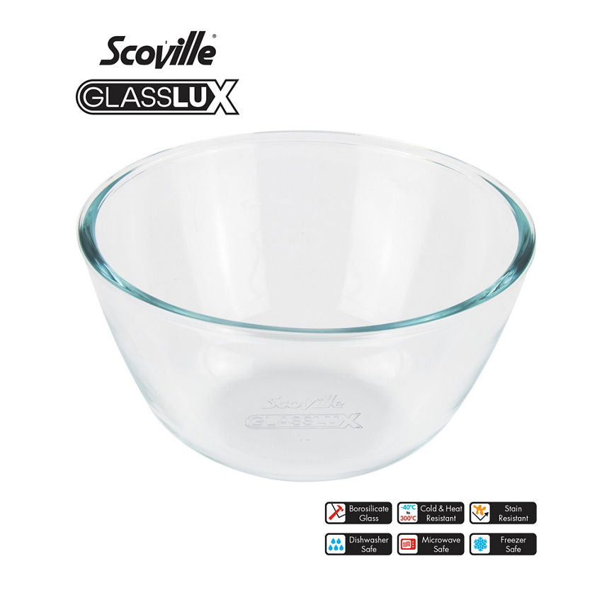 Scoville Glasslux Bowl 1L GOODS ASDA   